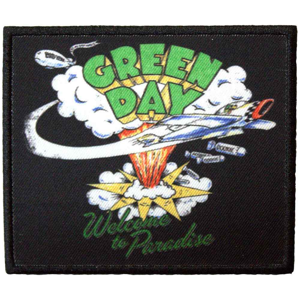 Green Day - Welcome To Paradise Patch - Schwarz
